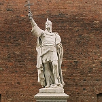 Statue du margrave de Brandebourg, Albert von Ballenstedt, dit Albert l'Ours