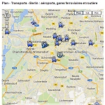 Carte des transports de Berlin