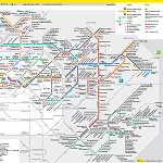 Strassenbahn Liniennetz der BVG, Plan des lignes du tramway berlinois