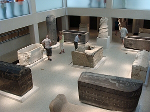 Sarkopharge Sammlung, La collection de sarcophages