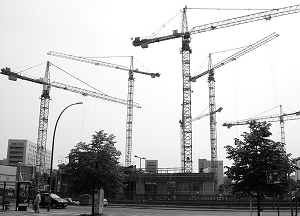Alexanderplatz, Baustelle der Alexa, chantier du centre commercial Alexa en 2006