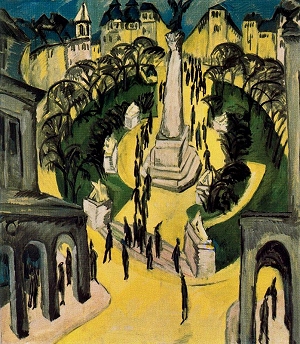 Neue Nationalgalerie, Der Belle Alliance Platz in Berlin, Ernst Ludwig Kirchner